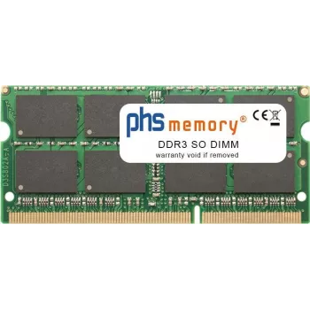 PHS-memory 16 GB memoria RAM DDR3 SO DIMM 1600 MHz PC3L-12800S 204-Pin DIMM 1,35 voltios (SP356582)