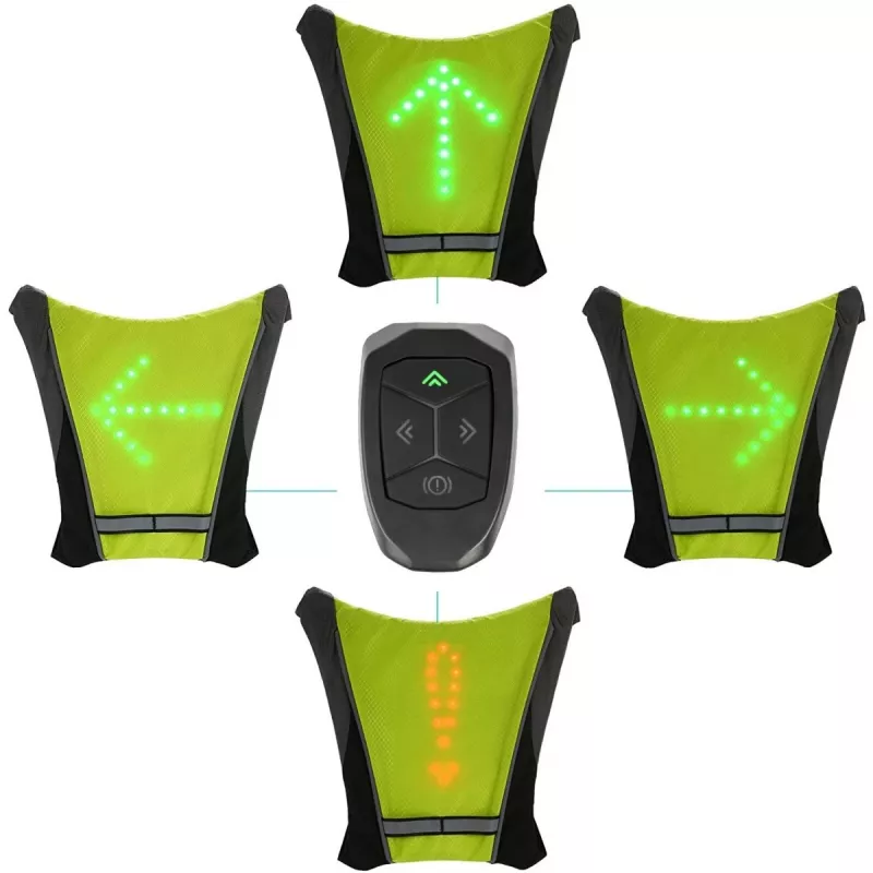 Maclean MCE420 chaleco de seguridad con luz indicadora LED
