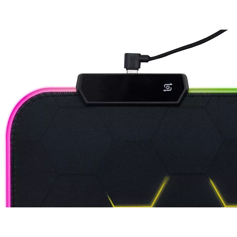 TRACER GameZone Hexy1 RGB alfombrilla para ratón y teclado, 80 x 30 x 0,4 cm, negra
