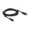 Adaptador de cable de vídeo DeLOCK 83731 Mini DisplayPort a HDMI 3m Negro