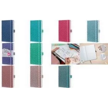 Cuaderno sigel Jolie Flair, cubierta de piel sintética, DIN A6, nácar, modelo JN136