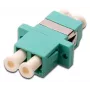 Acoplador de fibra óptica Digitus dúplex LC a LC MM OM3 aqua