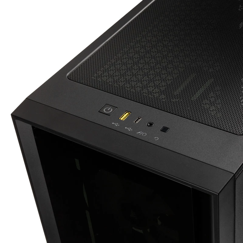 Caja PC CORSAIR iCUE 4000X RGB cristal templado Mid-Tower negra