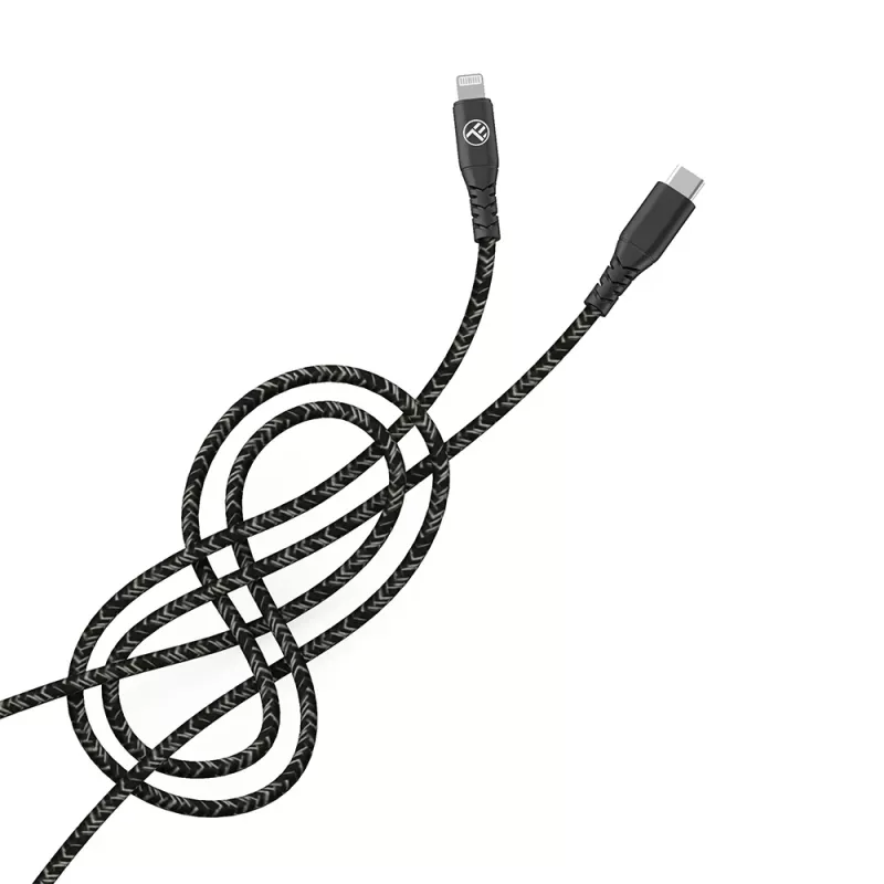 Cable de datos Tellur Type-C a Lightning 3A PD60W 1m – negro