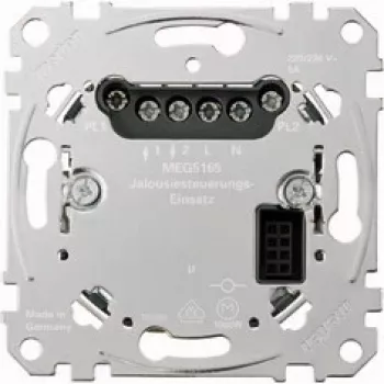 Control de persiana Merten MEG5165-0000, metallic, 220–230 V AC, 50–60 Hz, máx. 1000 W
