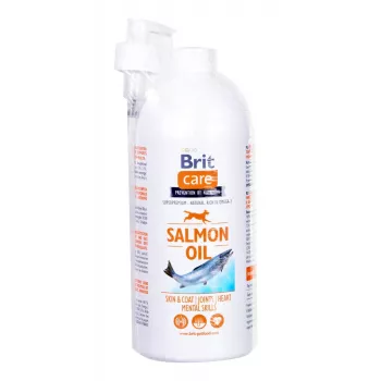 Aceite complementario Brit Care BRIT 1000 ml – complemento para piel y pelo para perros y gatos, frasco de 1 l