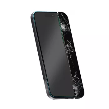 Protector de pantalla de vidrio híbrido Crong para iPhone 15 CRG-NANO-IP61 dureza 9H resistente a arañazos