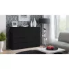 Topeshop M8 140 CZERŃ cómoda, negra