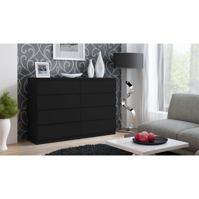 Topeshop M8 140 CZERŃ cómoda, negra