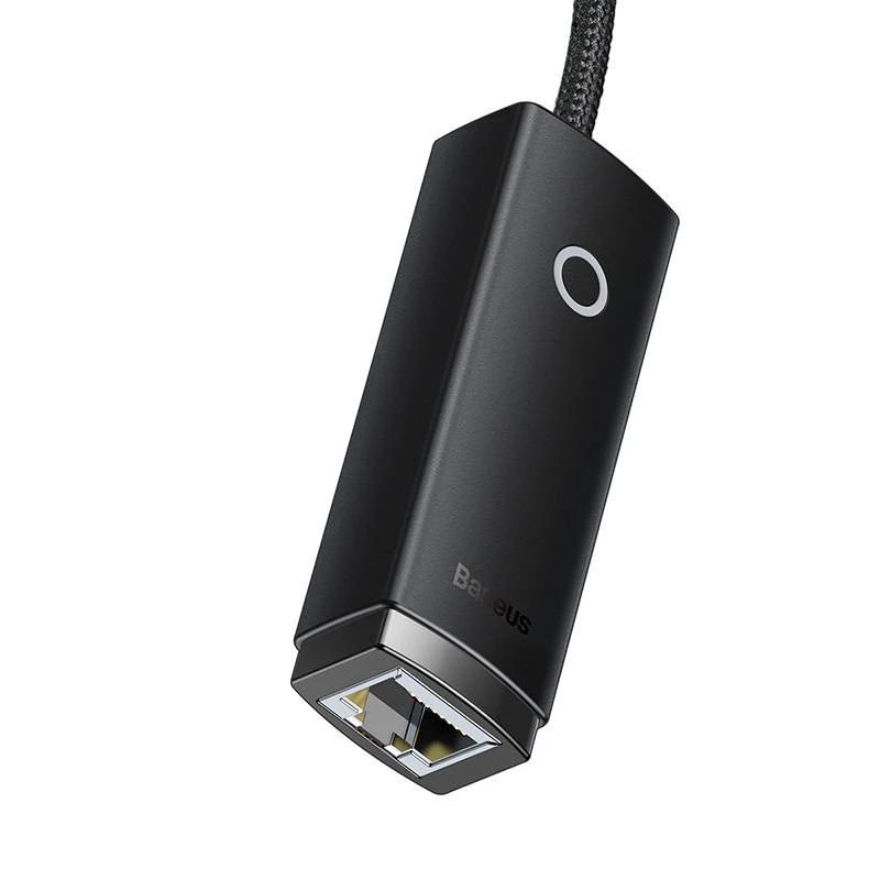 Adaptador de red Baseus Lite Series USB a RJ45, 100Mbit/s (negro)