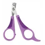 Tijera de aseo para mascotas Trixie 6285, hojas de acero inoxidable, puntas redondeadas, para diestros, 80 mm, mango antideslizante, varios colores