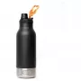 Asobu - Dog Bowl Buddy - Botella de acero inoxidable con 2 comederos negra