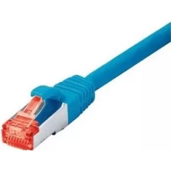 Tecline exertis Connect – Cable de red – RJ-45 (M) a RJ-45 (M) – 25 m – Cable SSTP – CAT 6 – libre de halógenos – azul (71525B)