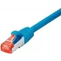 Tecline exertis Connect – Cable de red – RJ-45 (M) a RJ-45 (M) – 25 m – Cable SSTP – CAT 6 – libre de halógenos – azul (71525B)