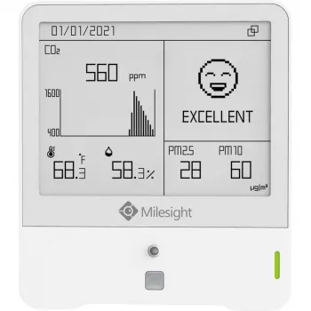 Sensor de monitorización ambiental para interiores Milesight AM319 O3 LoRaWAN 868MHz para detección de ozono