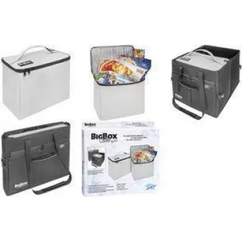 Nevera de transporte WEDO BigBox fibra sintética gris 58 2520 – nevera blanda isotérmica, construcción textil