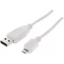Cable USB ShiverPeaks BS77182-W 1,8 m USB 2.0 Micro-USB B blanco