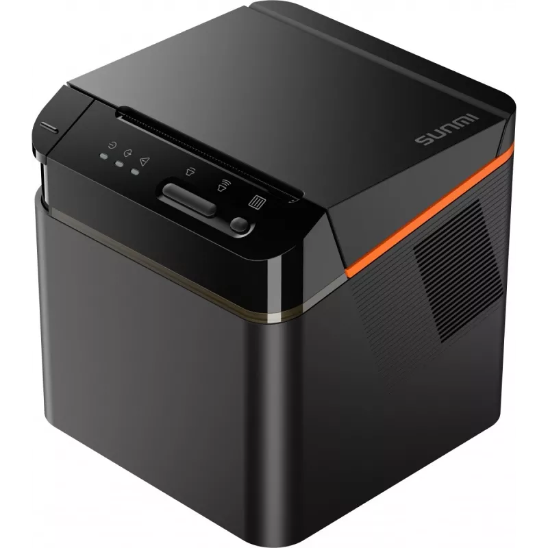 SUNMI C04020020 impresora de tickets 80 mm Kitchen Cloud Printer, térmica, con cortador, USB-C, Bluetooth, Ethernet, Wi-Fi, negra