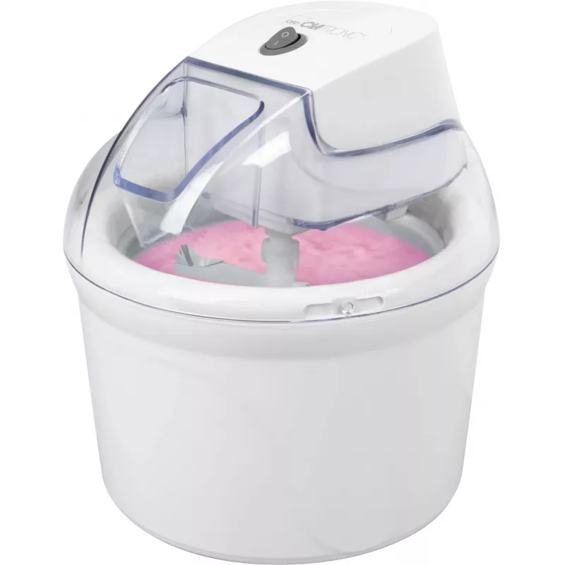 Máquina de helados ICM 3764, máquina de helados Blanca, para 1.500 ml de helado, 12 vatios