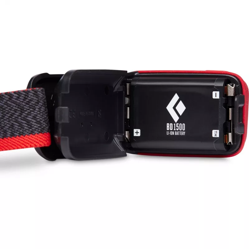 Linterna frontal Black Diamond Cosmo 350 negra, roja