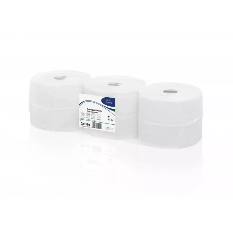 Papel higiénico en rollo WEPA TPMB2275, 275 m 1100 hojas, 9,2 x 25, tissue reciclado, (6 uds.)