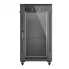 Armario rack 19 pulgadas LANBERG 22HE 600x1000 mm, negro, puertas de cristal delanteras y traseras