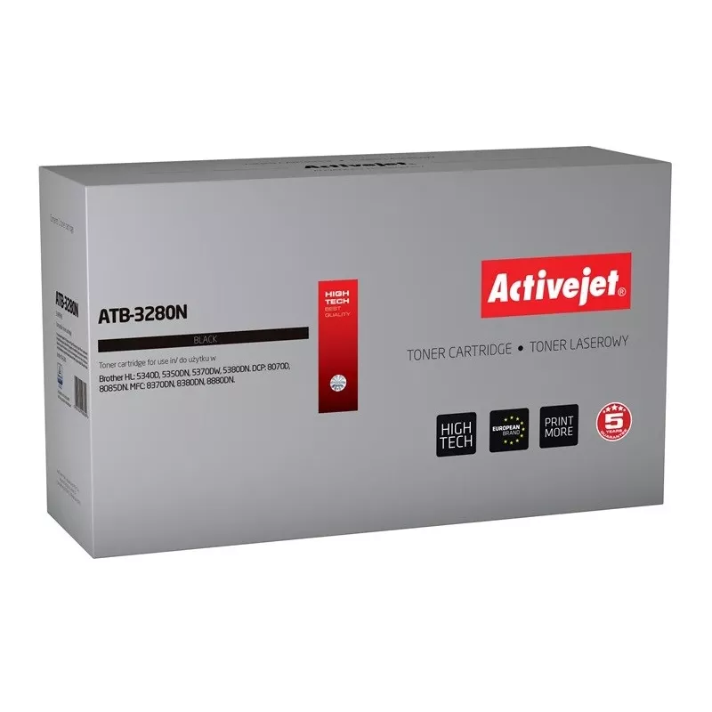 Activejet ATB-3280N cartucho de tóner (sustituto de Brother TN-3280; Supreme; 8000 páginas; negro)