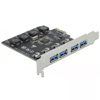 Tarjeta Delock PCI Express x1 a 4 x conector USB Type-A externo SuperSpeed USB