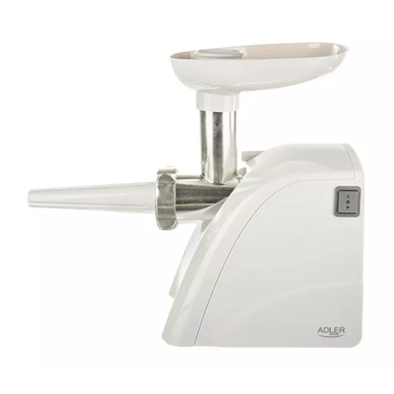 Adler AD 4803 Picadora de carne 800 W Acero inoxidable, Blanco