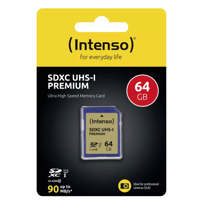 Intenso tarjeta de memoria 64 GB SDXC UHS-I Class 10 3421490