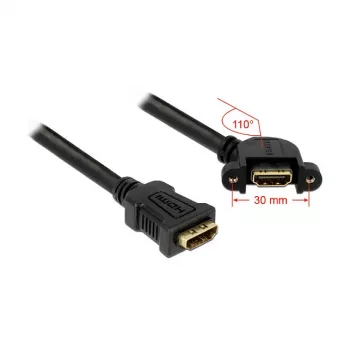 Cable HDMI DeLOCK 0,25 m 2xHDMI