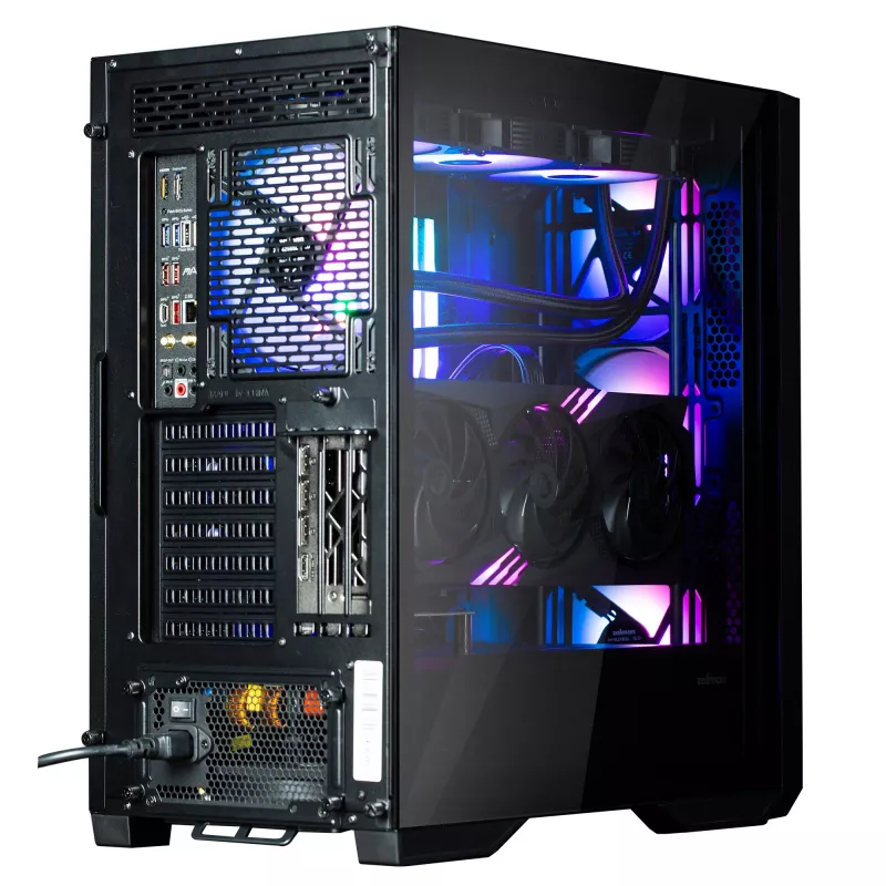 Zalman Z9 Iceberg MS negro caja de PC ATX mid tower con 4 ventiladores ARGB de 140 mm - torre midi/mini - ATX