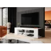 Mueble de TV Cama RTV TEXAS 50/134/40 blanco/blanco brillante