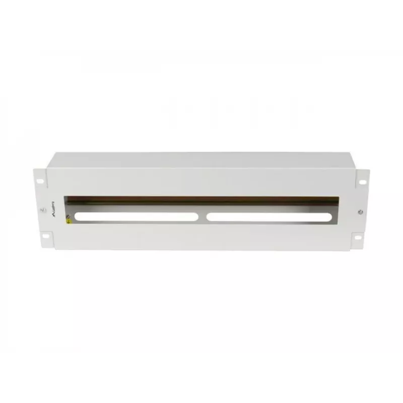 Lanberg AK-VDP103-S panel de distribución de tensión de 19 pulgadas 3U con carril DIN TS-35, gris