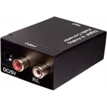 Convertidor de audio ShiverPeaks 69130 – convertidor de señal en línea digital para conectividad de audio