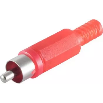 Conector macho RCA ShiverPeaks BS51400-R Rojo Macho
