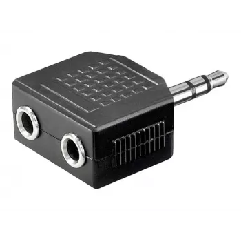 Goobay | Adaptador AUX para auriculares; jack 3,5 mm 1 a 2