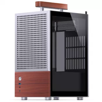 Caja de PC Jonsbo T6, mini-torre, Mini-ITX, plata