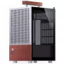Caja de PC Jonsbo T6, mini-torre, Mini-ITX, plata