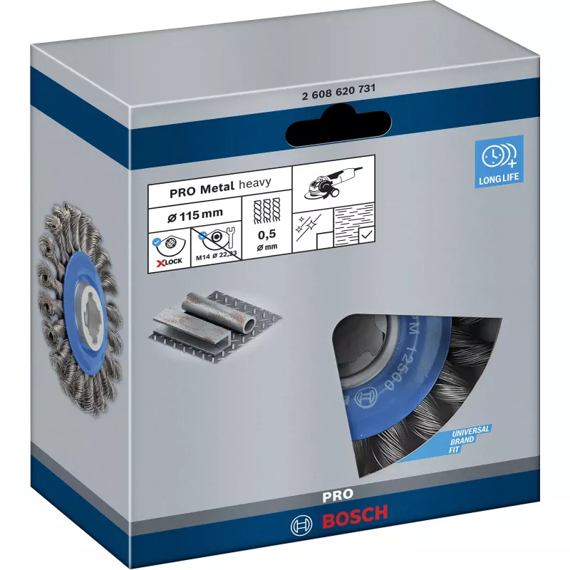 Cepillo de alambre accesorio para amoladora angular Bosch 2 608 620 731