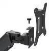 Soporte Maclean para 2 monitores, resorte de gas, 17-32, 2-10 kg, negro, MC-134