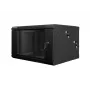 Rack de pared LANBERG WF02-6606-10B 6U 600x374,3x600 mm acero inoxidable negro