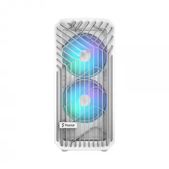 Caja PC Fractal Design Torrent White – compatible con ATX, EATX, microATX, ITX; 2 ventiladores frontales de 180 mm; bahías de 2,5