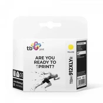 Cartucho de tinta TB compatible con HP OfficeJet Pro 8025 912XL, amarillo remanufacturado