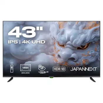 109,2cm/43 (3840x2160) JAPANNEXT JN-IPS430UHD60F 16:9 IPS 60Hz HDMI USB WLAN Altavoces Negro