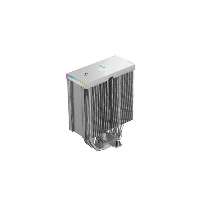 Disipador CPU DeepCool AK500S Digital SE – 5 heatpipes, ventilador FDB de 120 mm, PWM, Multi-LED, blanco, compatible con Intel LGA1150 y zócalos AMD
