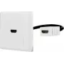 Renkforce RF-4538136 adaptador HDMI [1x conector hembra HDMI - 1x conector hembra HDMI] blanco con baño de oro - adaptador - digital/pantalla/vídeo