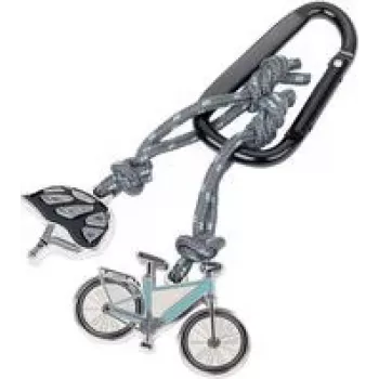 Llavero TROIKA E-BIKE KR24-02/BK diseño duradero ligero
