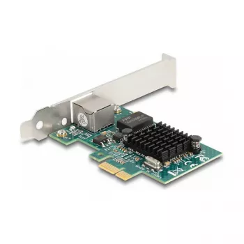 Tarjeta DeLOCK PCI Express x1 1 x RJ45 Gigabit LAN BCM Gris