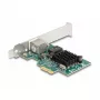 Tarjeta DeLOCK PCI Express x1 1 x RJ45 Gigabit LAN BCM Gris